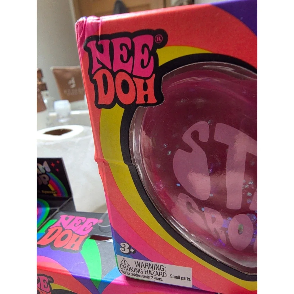 NeeDoh Fidget Toy Lot 6pc Dream Drop Good Vibes Only Heart Viral TikTok Bundle